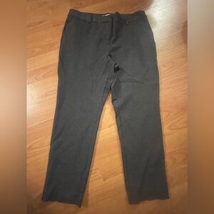 Liz Claiborne Womens Size 12 Gray Emma Mid Rise Slim Fit Ankle Pants